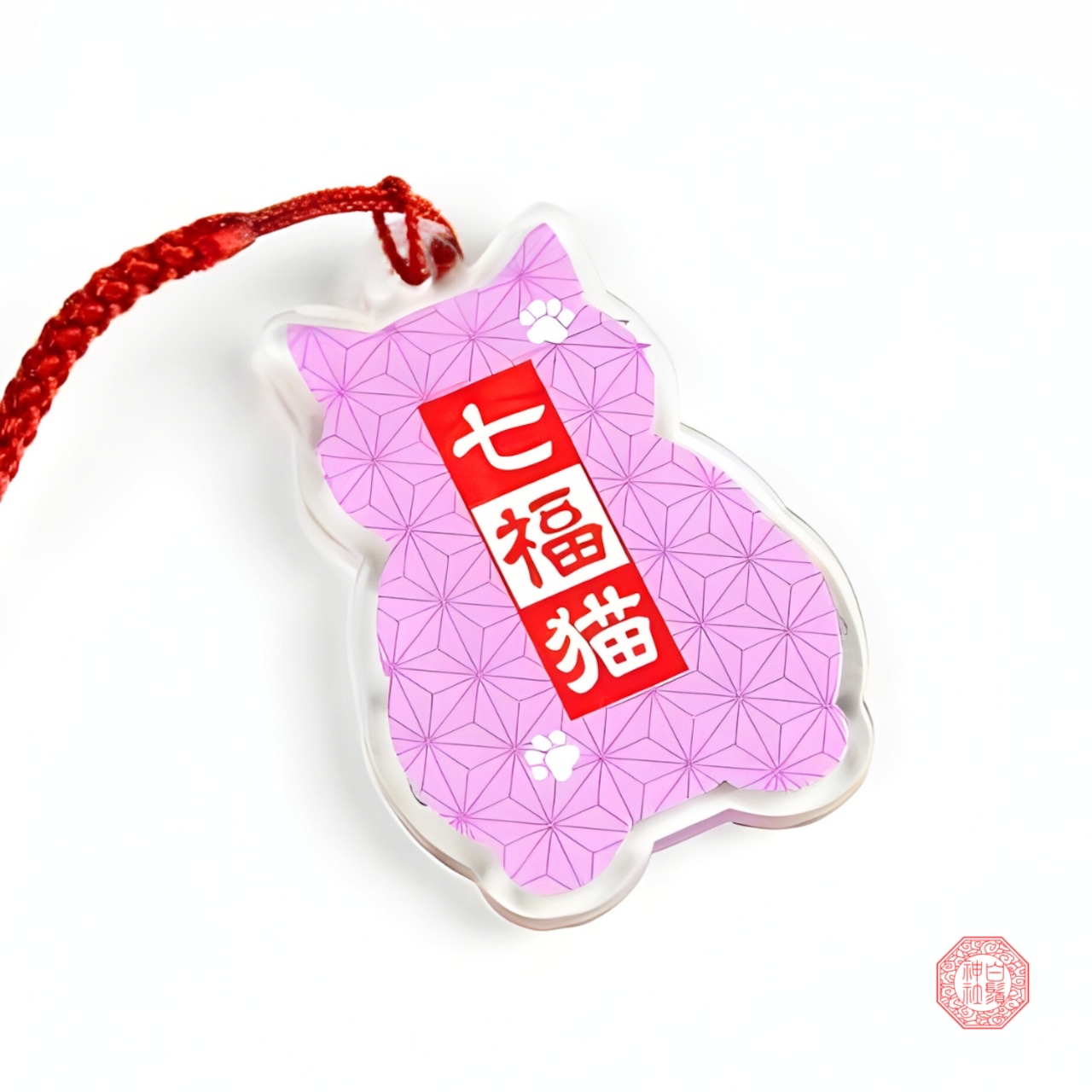 預購 - 七福猫透明御守- 万華鏡箔