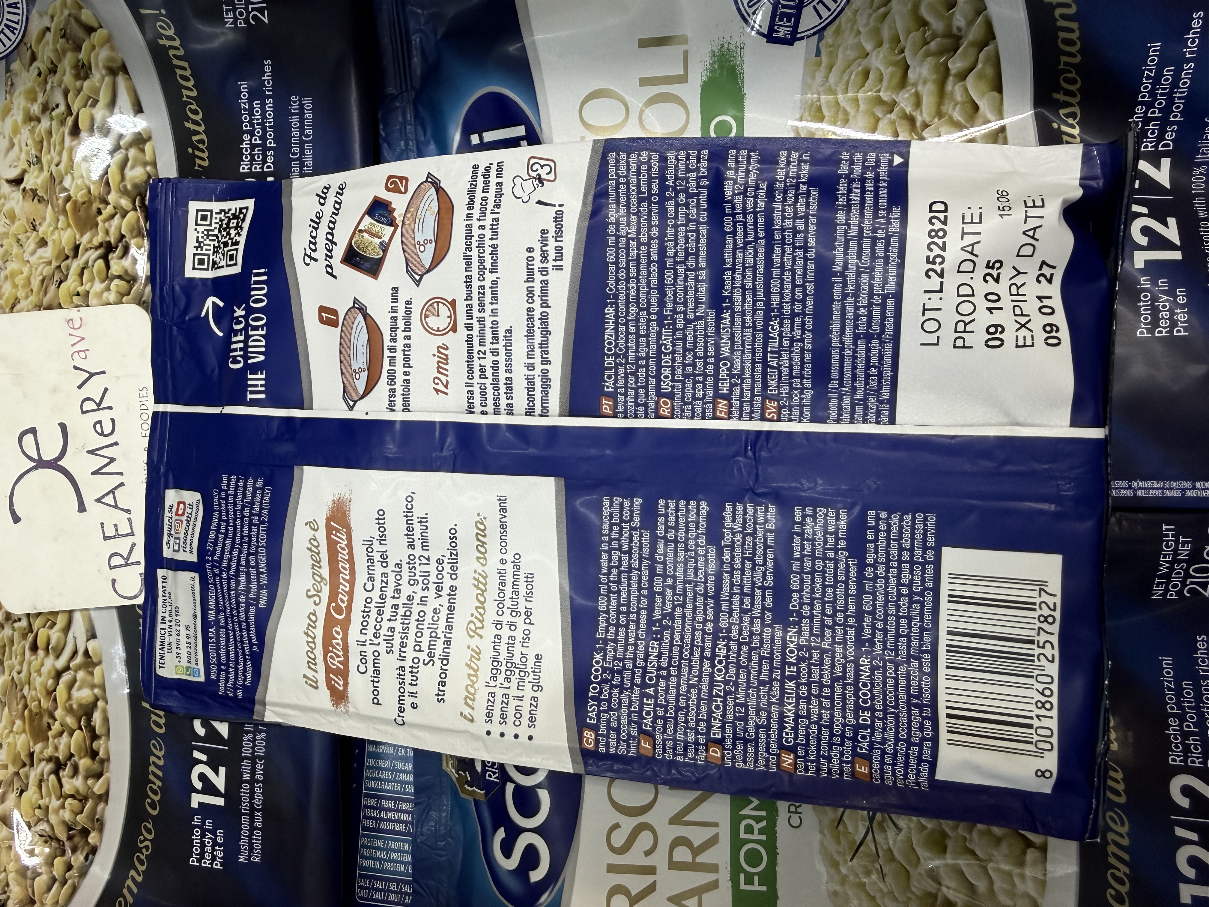 史葛牌牛肝菌意大利風味飯  Italy Scotti Riscotto W/Porcini Mushrooms 210g