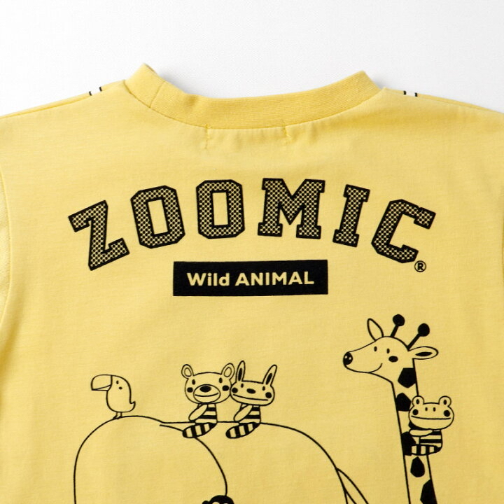 🇯🇵預訂 日本直送🇯🇵Zoomic兩色望遠鏡翻蓋前後印花撞色短袖T恤