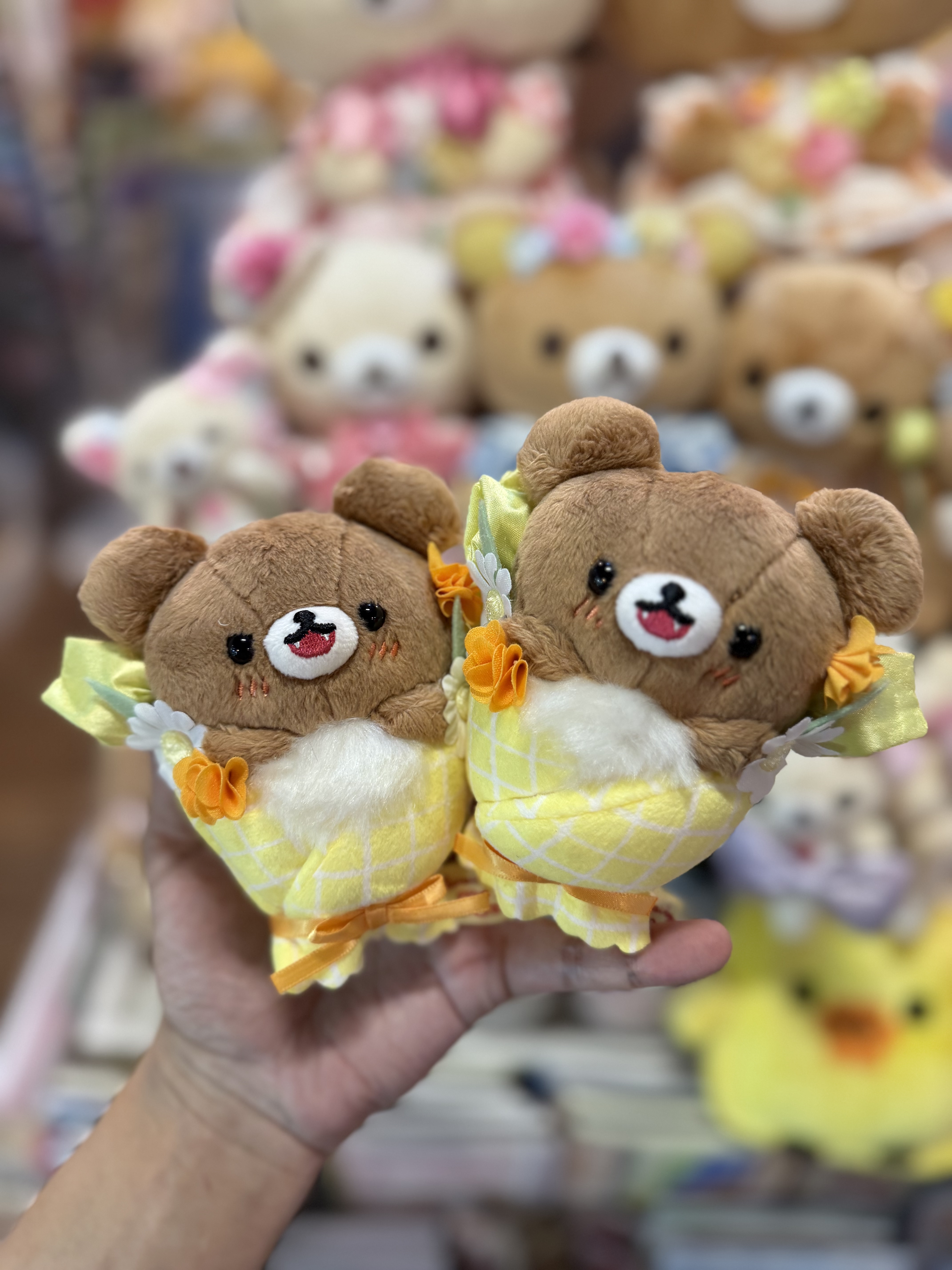 《現貨》全新日本專店限定 小熊10週年紀念花束造型掛飾