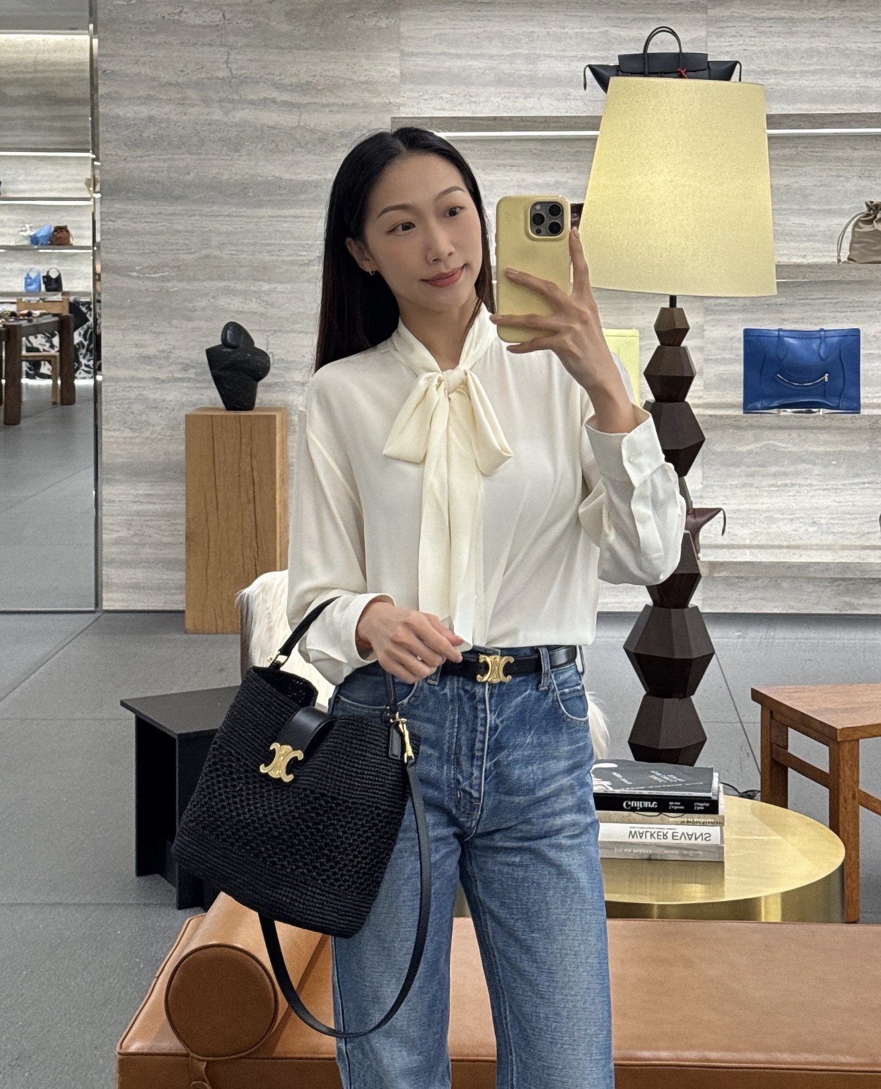 訂貨📮 Celine 新款 Medium Louise 編織水桶袋 Size 23.5x24x16cm