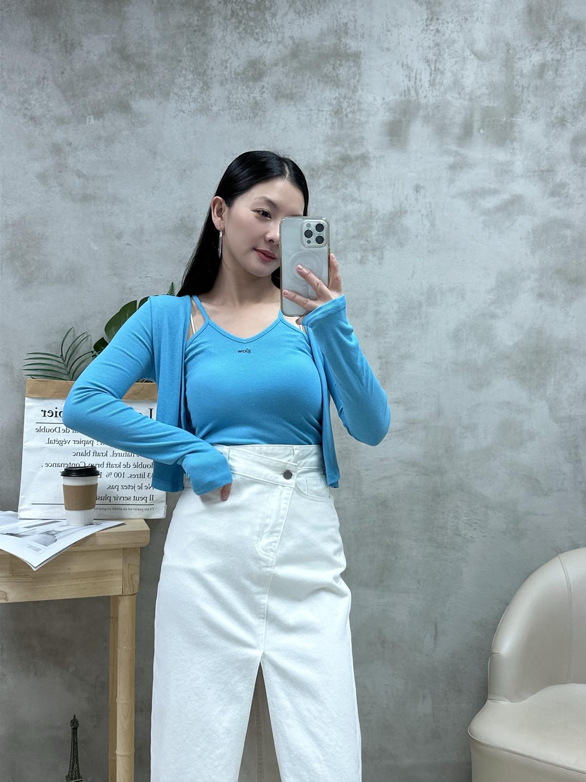 L15 V領背心+外套Set