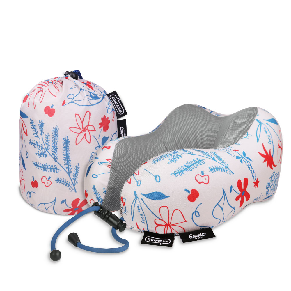 📦訂購 台灣代購 murmur Sanrio 三麗鷗 Hello Kitty 花線 旅行頸枕 (附收納袋)