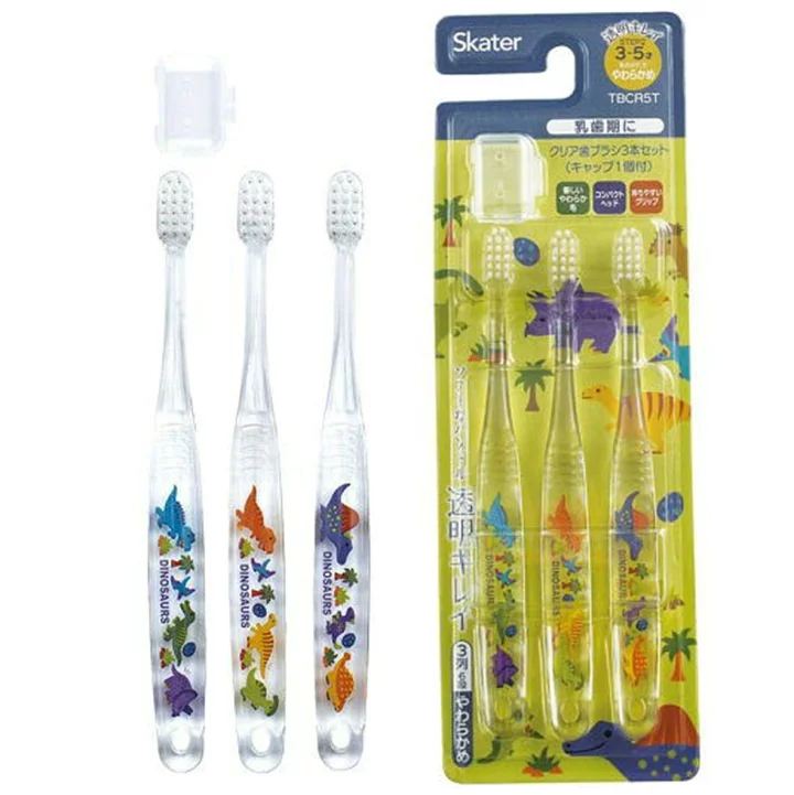 現貨🇯🇵Skater 3-5歲幼兒透明牙刷 恐龍
