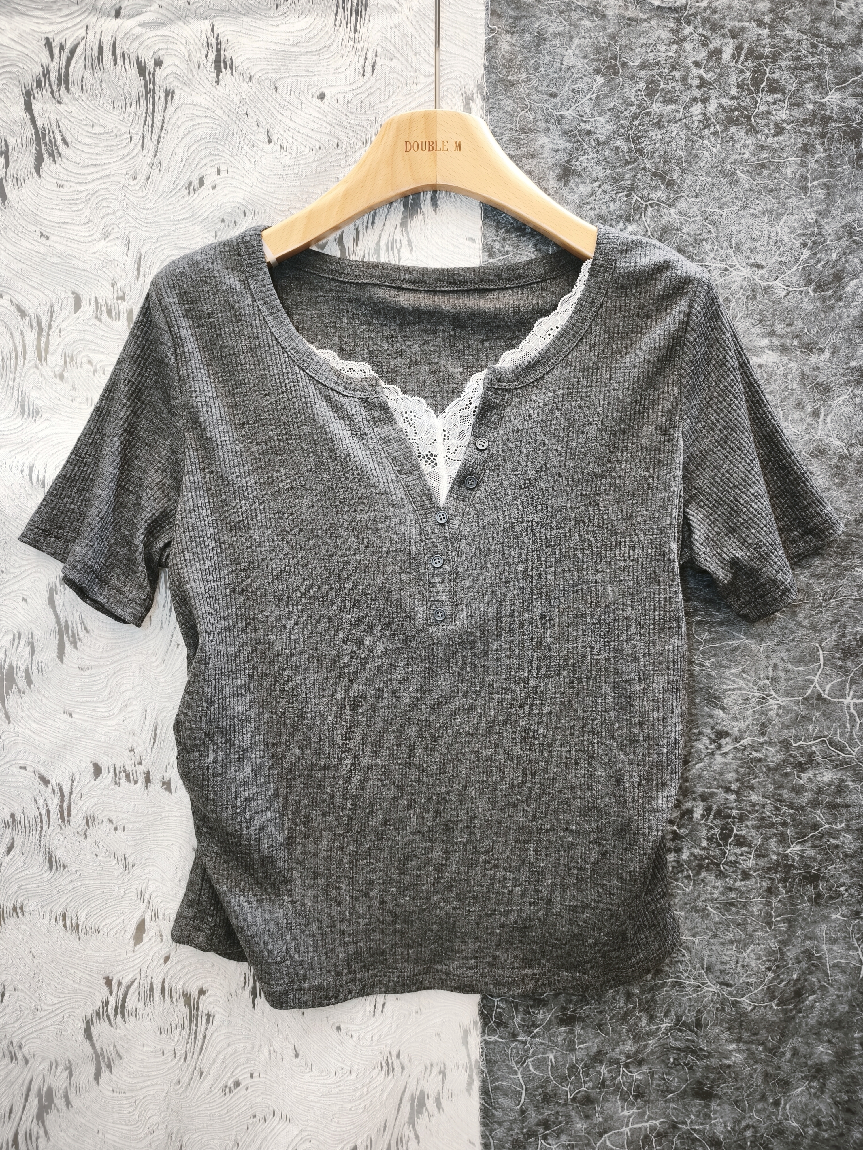 假兩件羅紋上衣