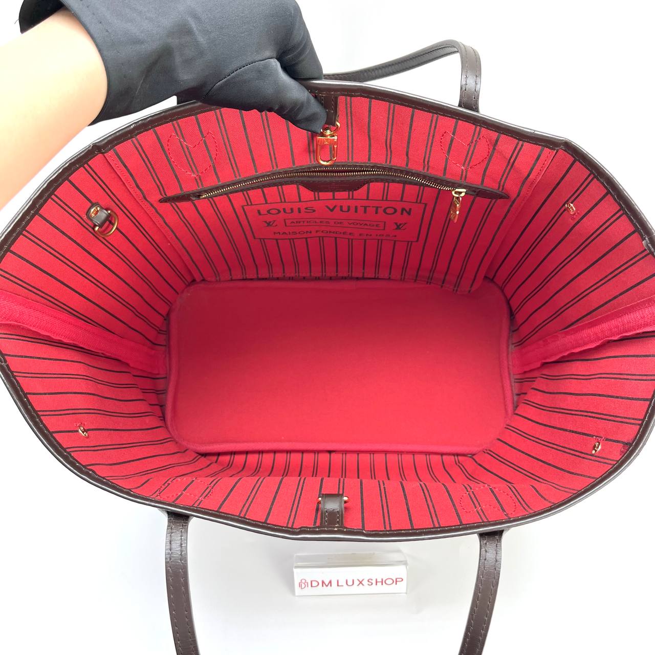 LV Damier Ebene Neverfull MM GHW