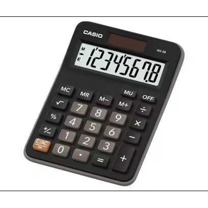 CASIO ORIGINAL MX-8B MINI DESK TYPE CALCULATORS