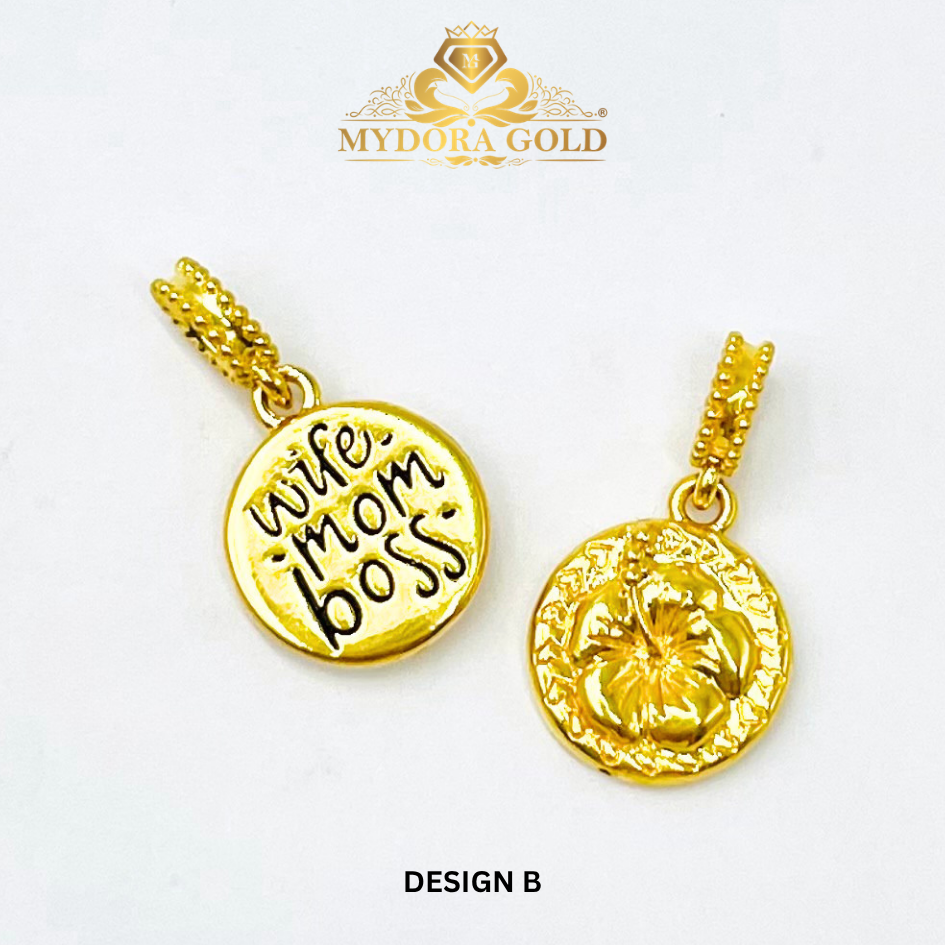 MYDORA Charm Bunga Mawar - Wife Mom Boss (5G) l EMAS 916/22K