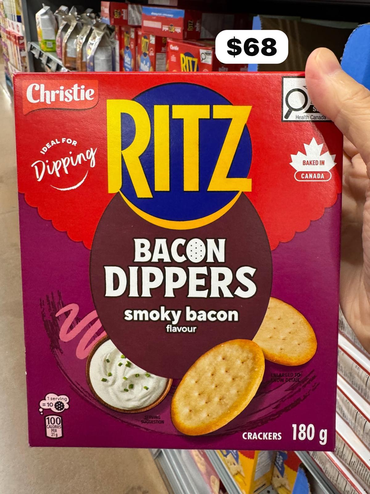 🇨🇦 RITZ Bacon Dippers – Smoky Bacon Flavour 煙燻煙肉味 180g