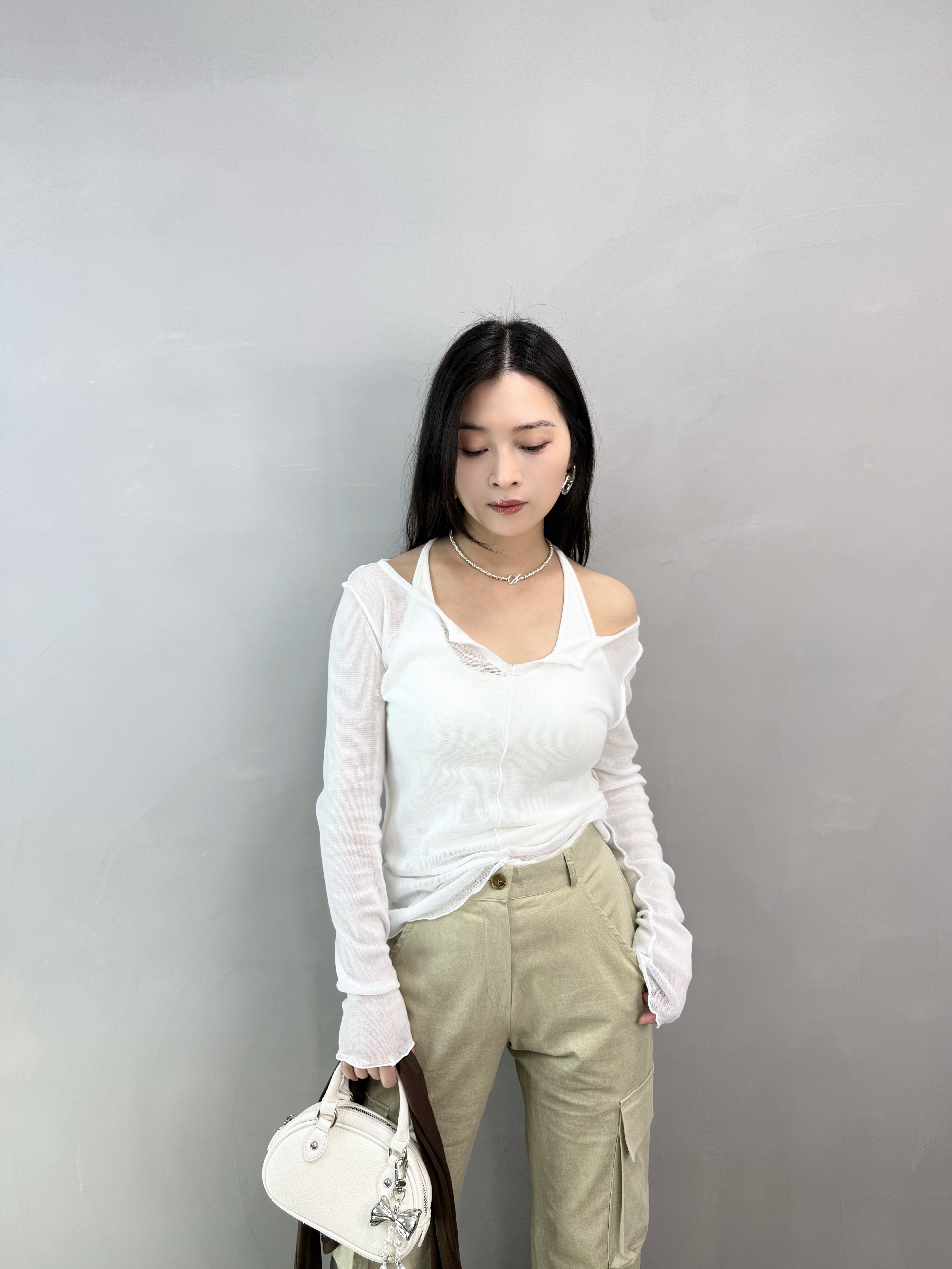 M67 剪領車骨網Tee