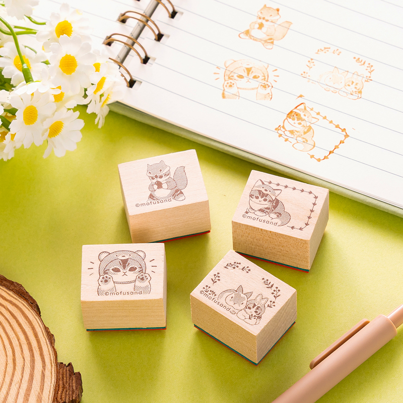 🎀【預訂】Mofusand Woodlands 木質印章