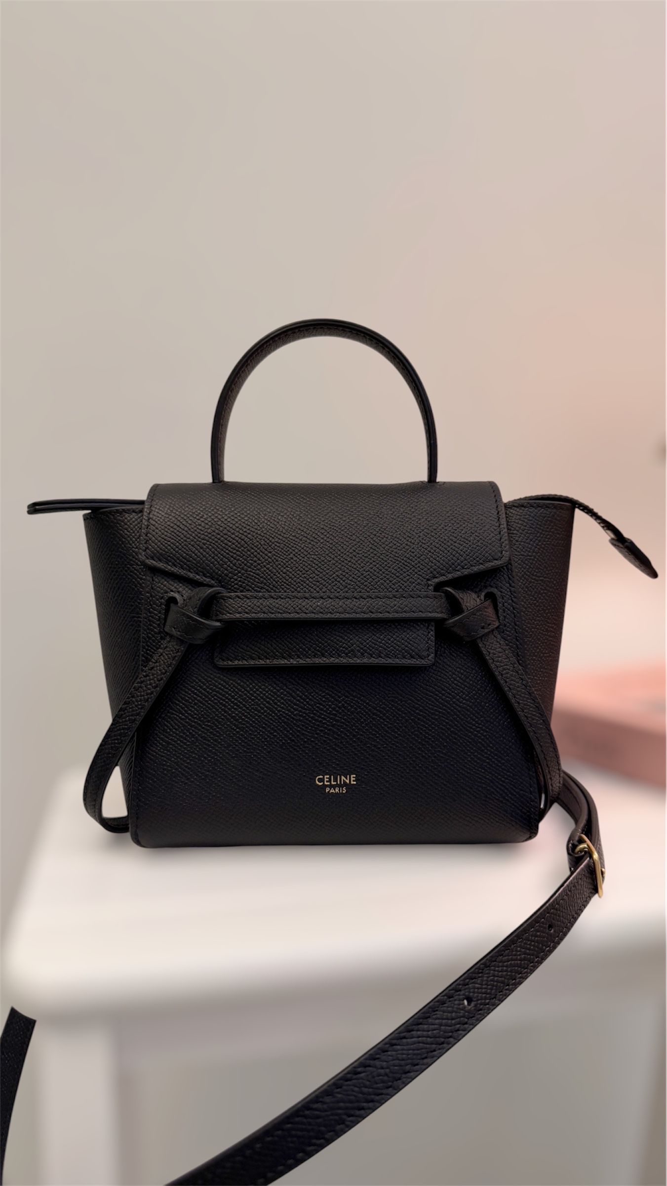 Celine Pico Belt-Black