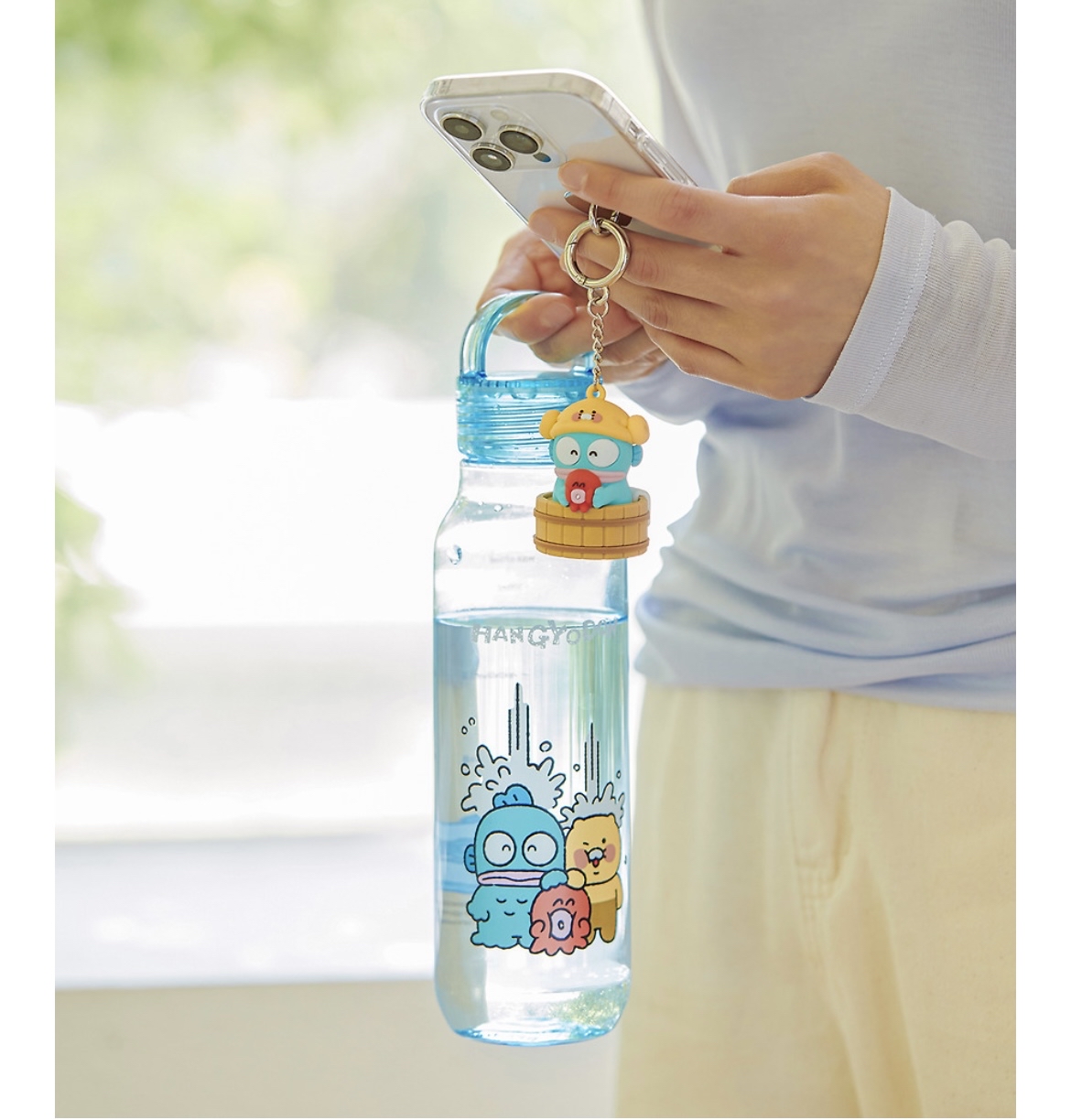 Kakao Friends x Hangyodon 水怪 透明水樽670ml🩵