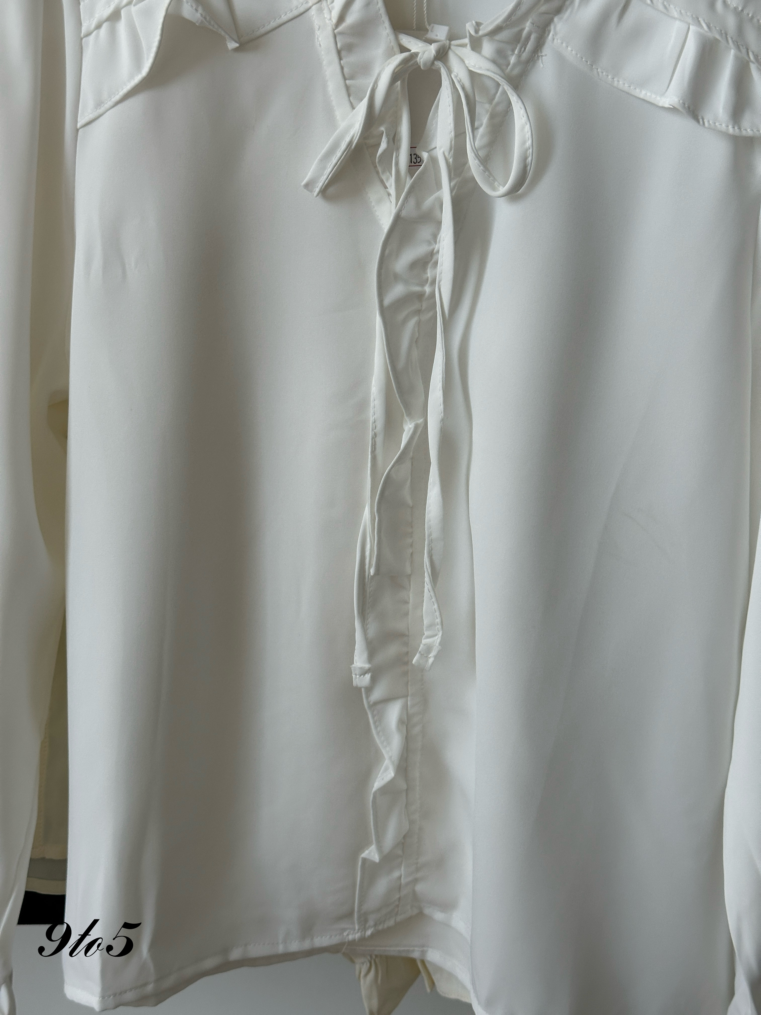 T3997 Bow-tie Ruffle Shirt - 3 Colors