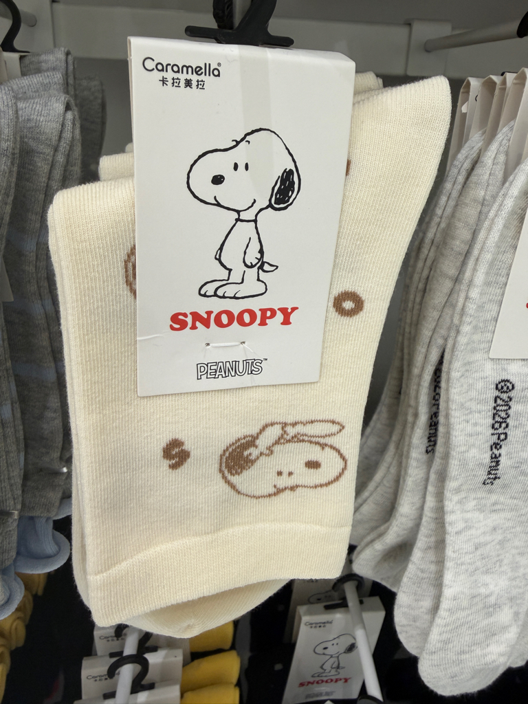 Snoopy Mid Calf Socks 22-24cm