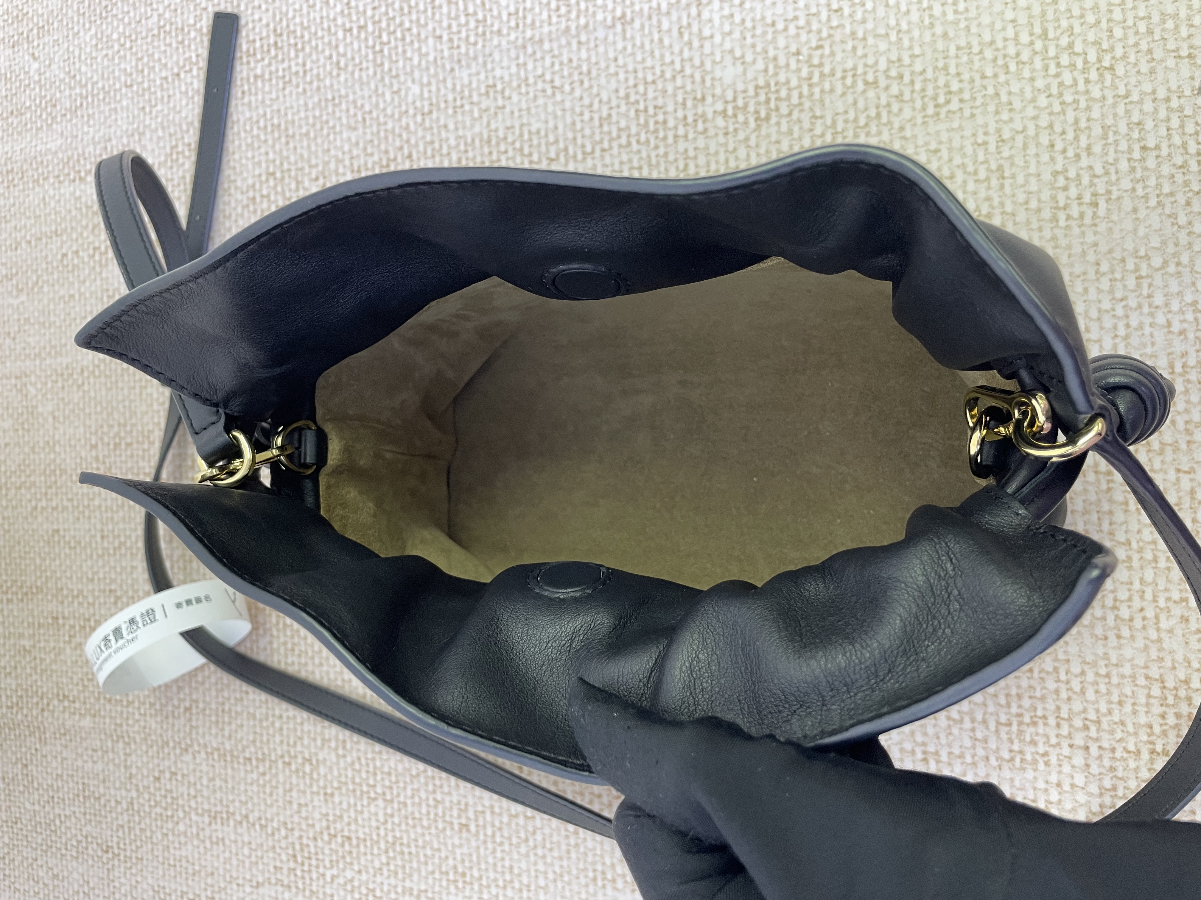 Pre-owned Loewe Flamenco clutch mini (black) / Product Code: 26031004