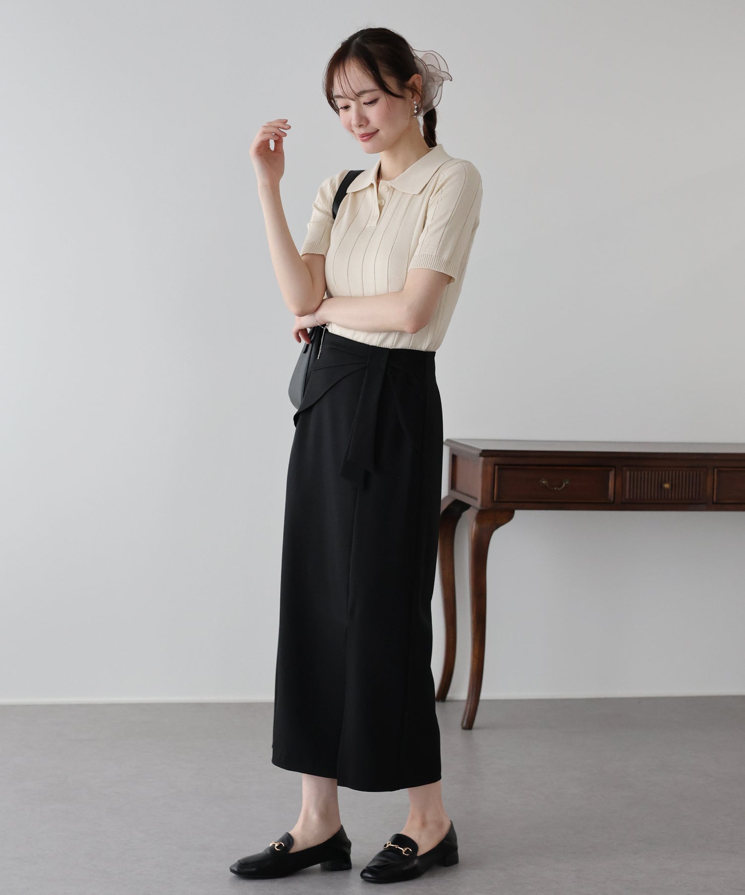 <JP> OL上班推薦！Lovely Bowknot Skirt * 3色入 <預購>