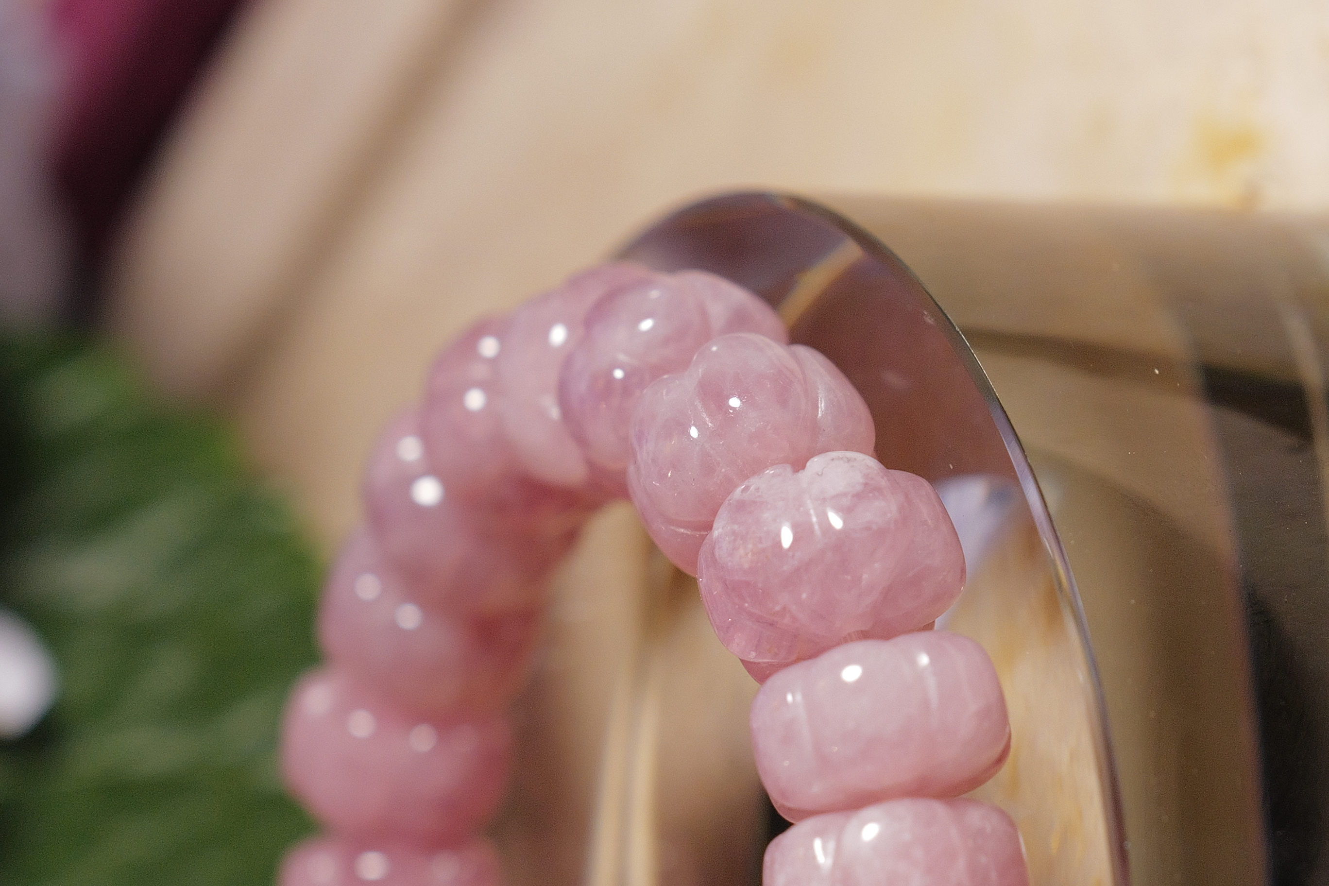 ༒ 手圍16cm 12mm 紫馬粉粉水晶手串༒  BR.3627HA8ZAM-RB16* 2sf