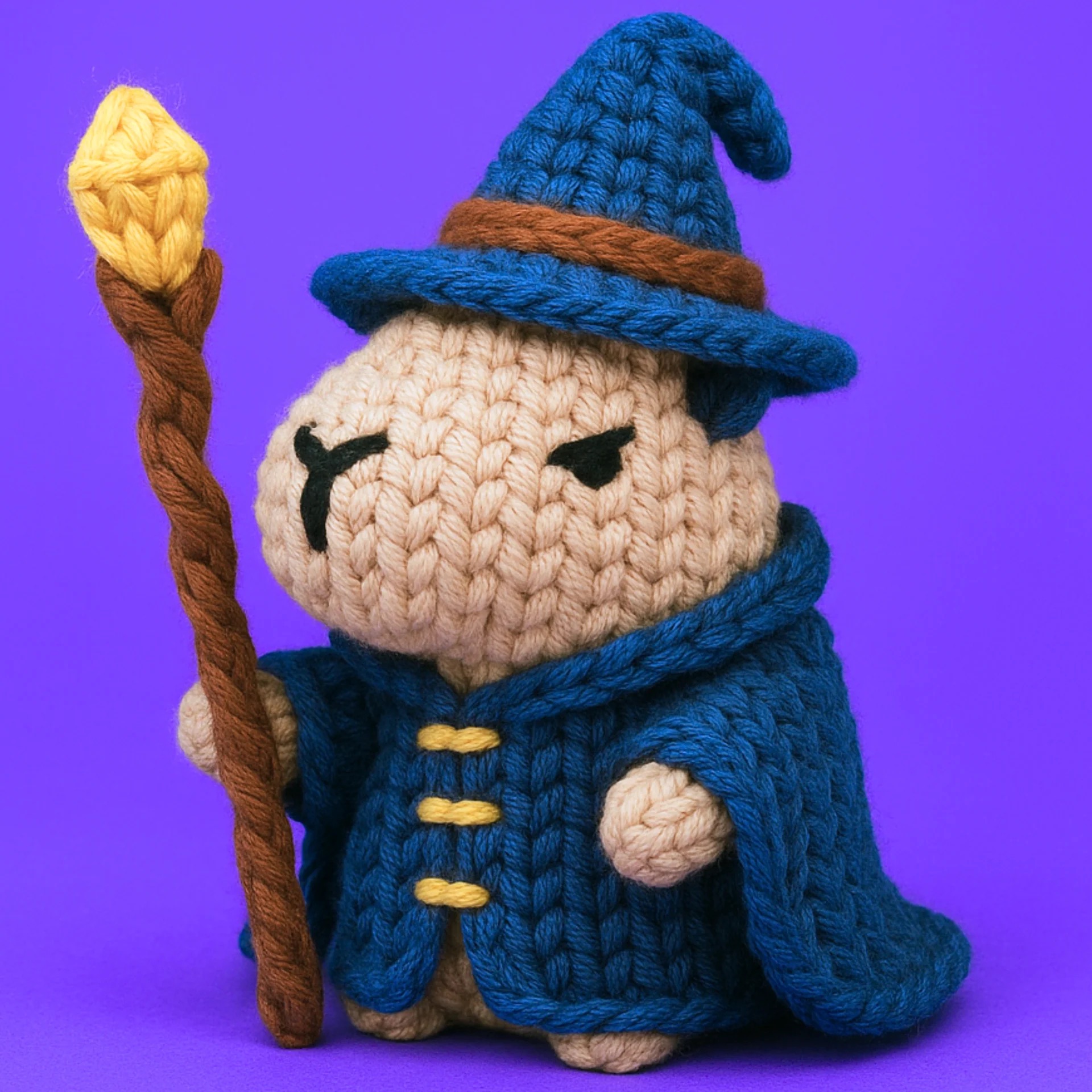 📦訂購 美國代購 Mini Crafts Oberon The Capybara Mage Crochet Kit DIY 魔法師水豚鉤針編織裝飾套裝 