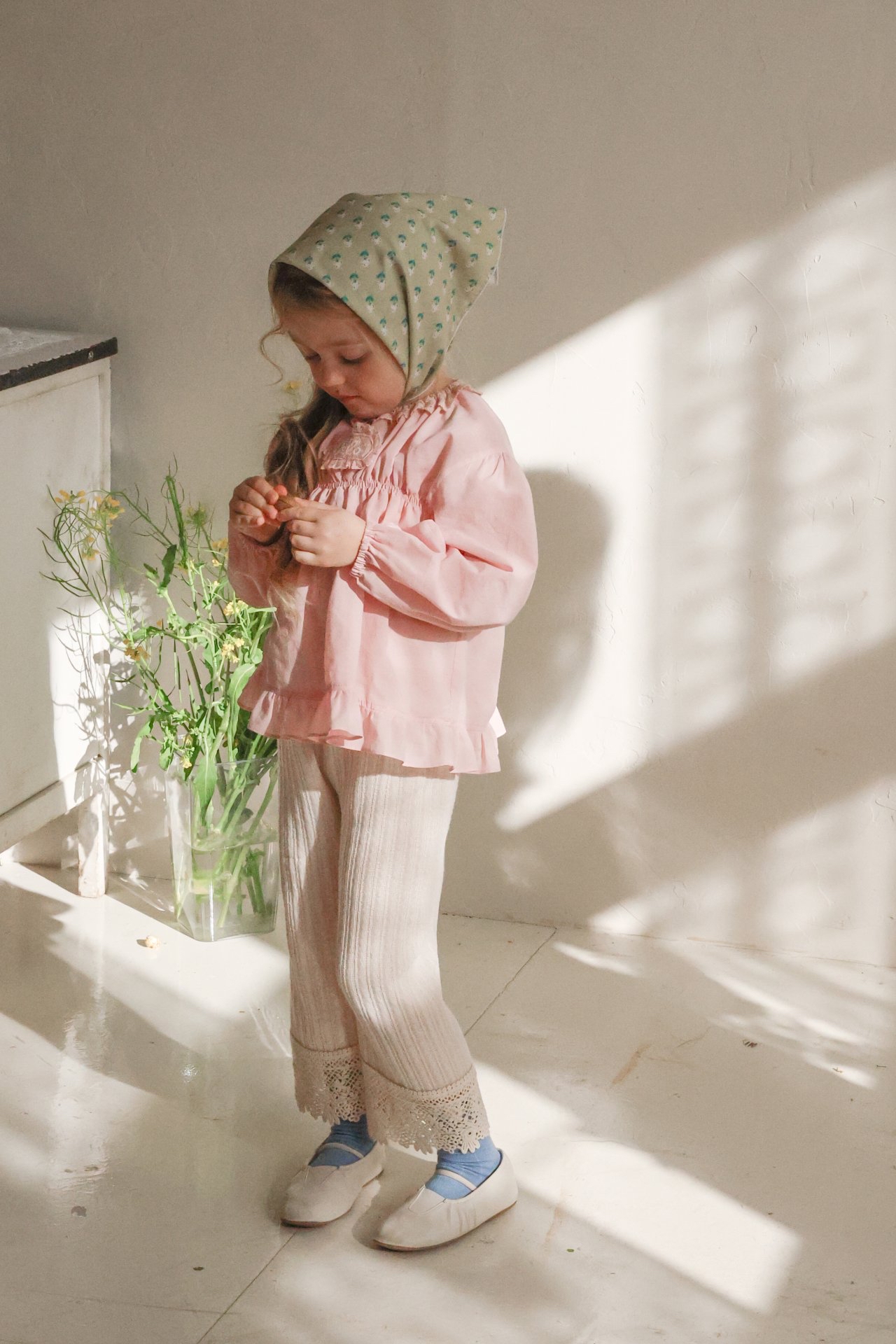 Flo | knit pants (Ivory 120(105-115)
