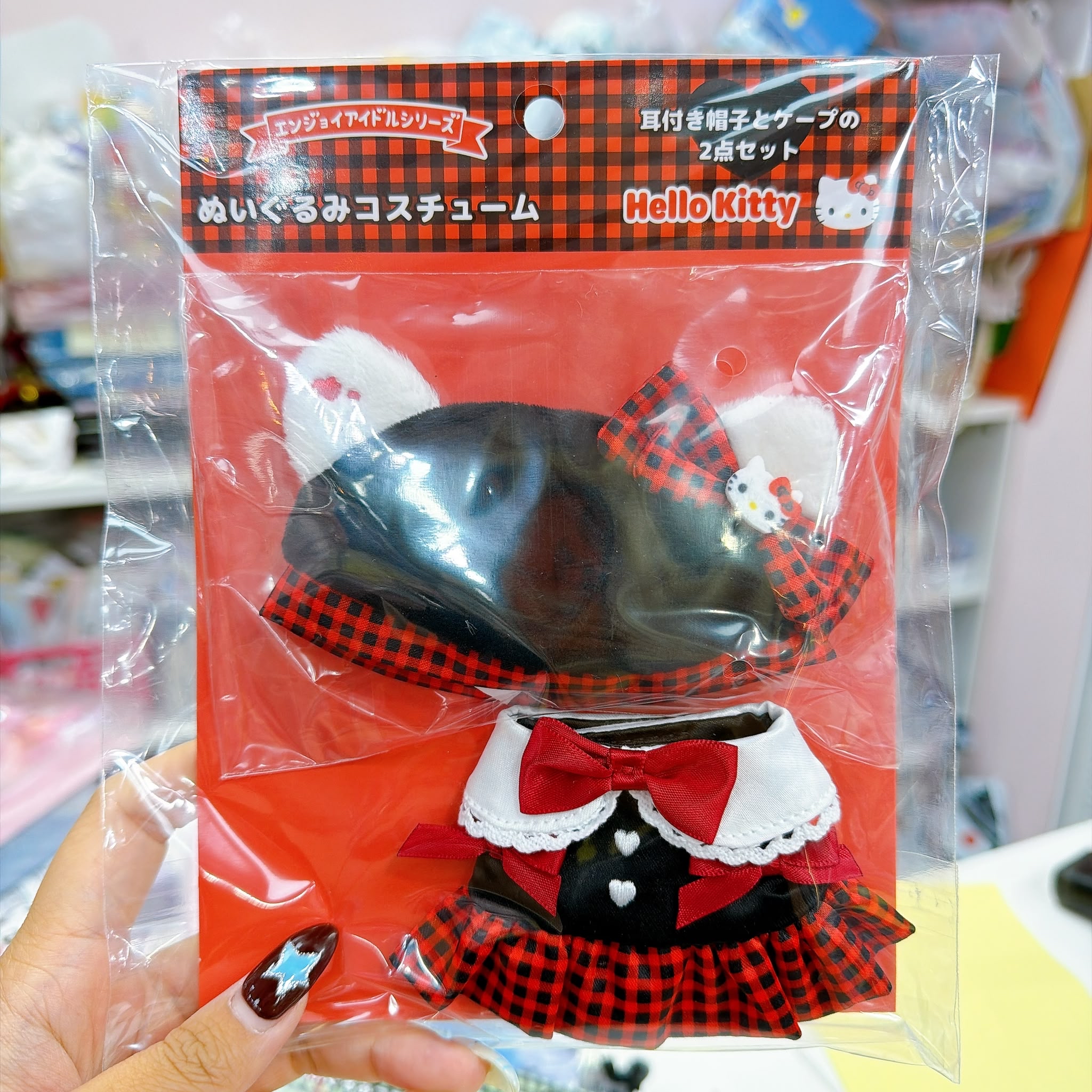 日本直送Sanrio 新款格仔公仔衫