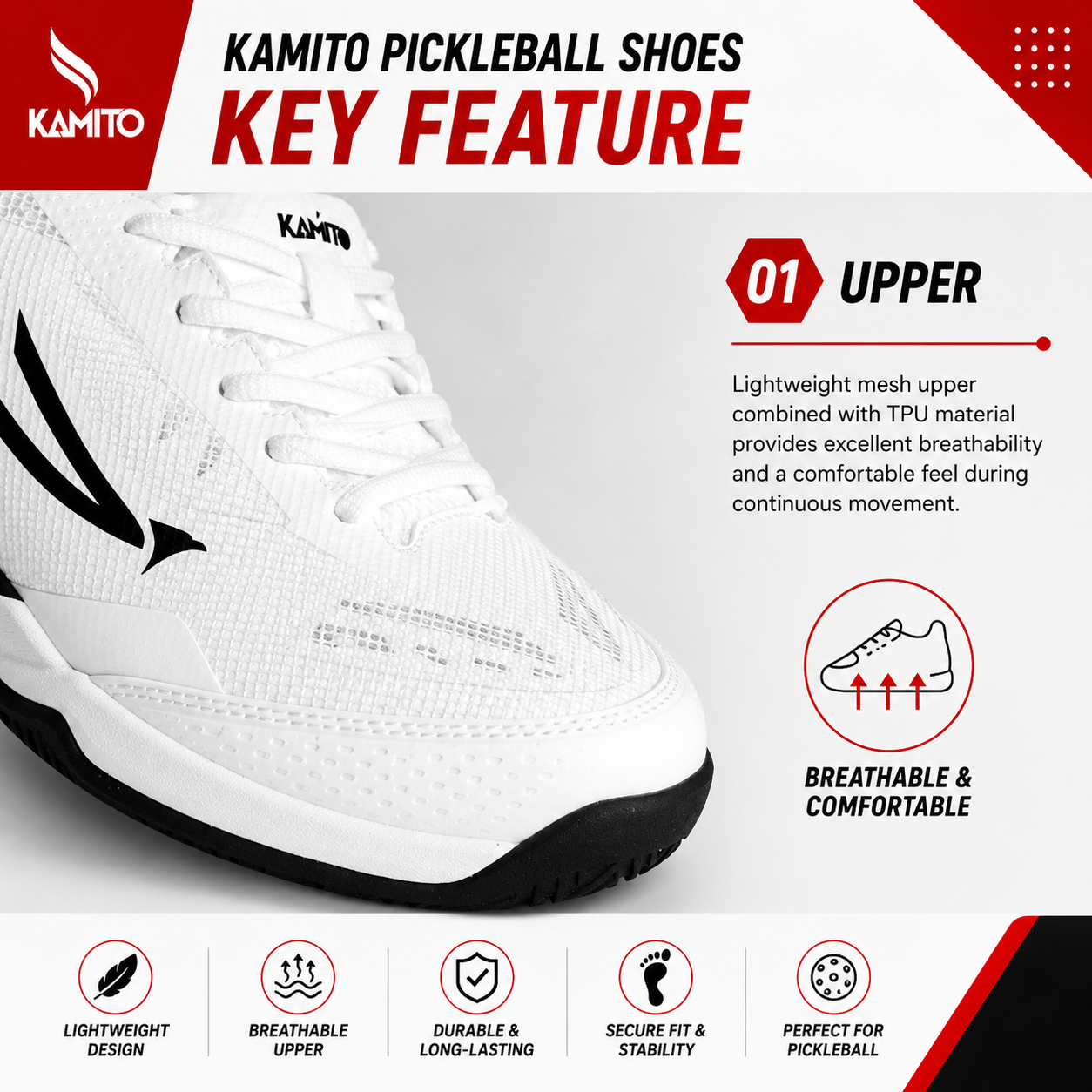 Kamito All Court V2 Pickleball Shoes