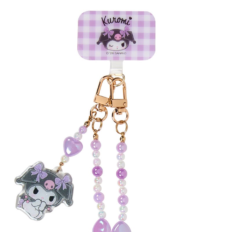 現貨｜Sanrio Kuromi 日版 電話繩 手機掛繩 連 夾片套裝 (22518-5)