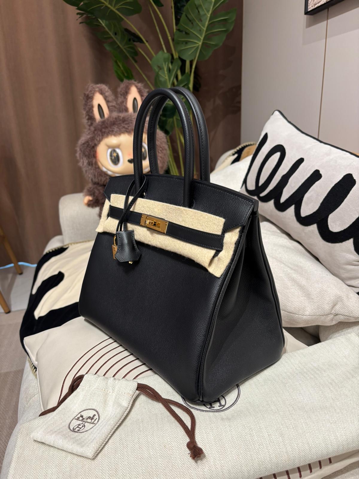全新 Hermes Birkin 30,STAMP B 黑金 100%Authentic, 100%new 全新✅收據副本✅鎖key✅塵袋✅box
