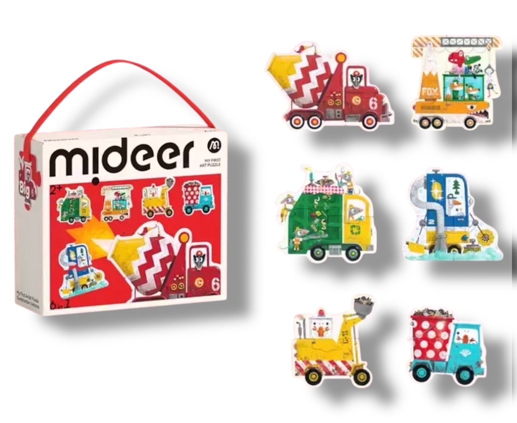 (F0542) 兒童大片拼圖（汽車/農場/海洋生物/工程車）