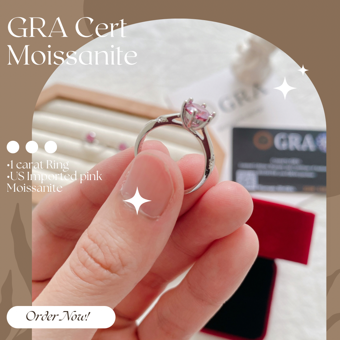 Pink Moissanite Ring Collection Shop Now  
