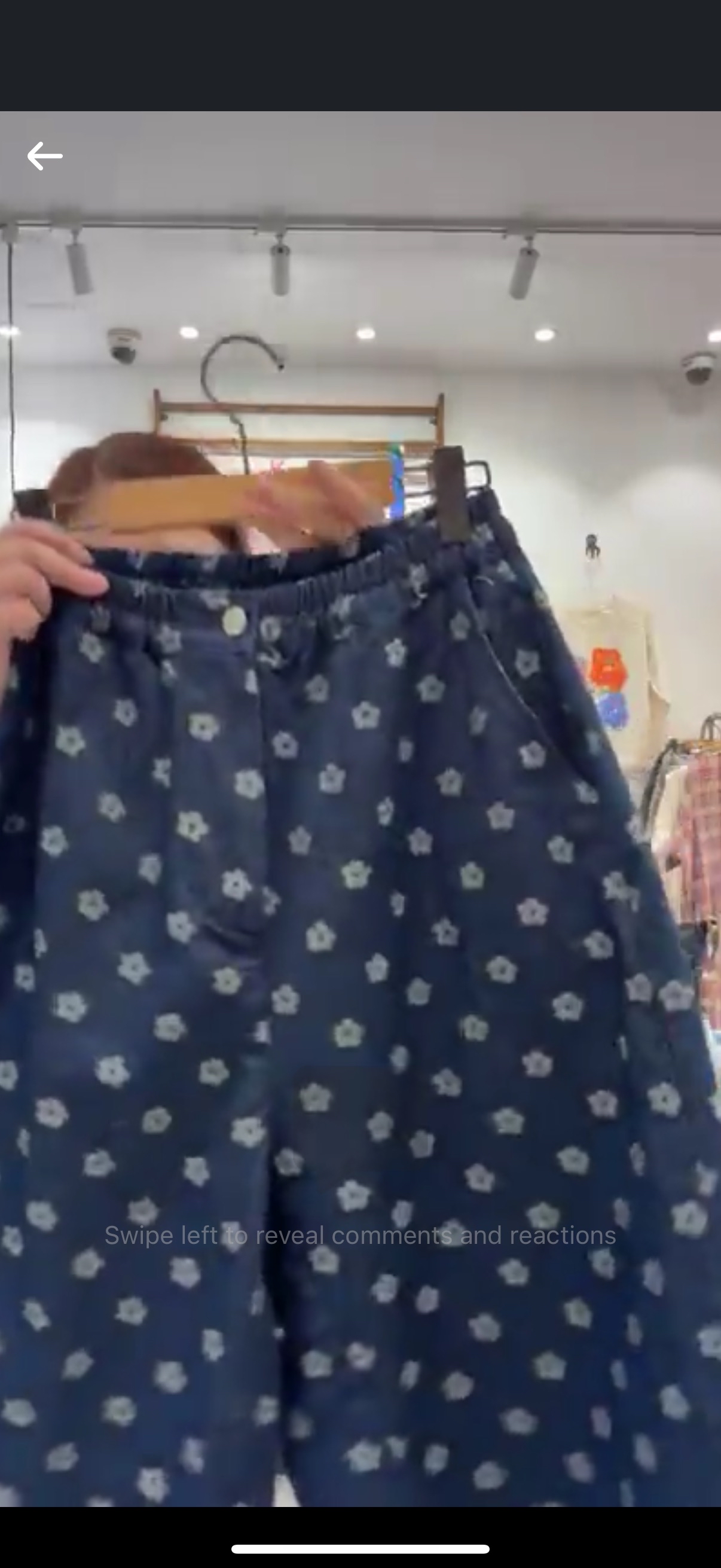 YA OX 印花牛仔7分褲