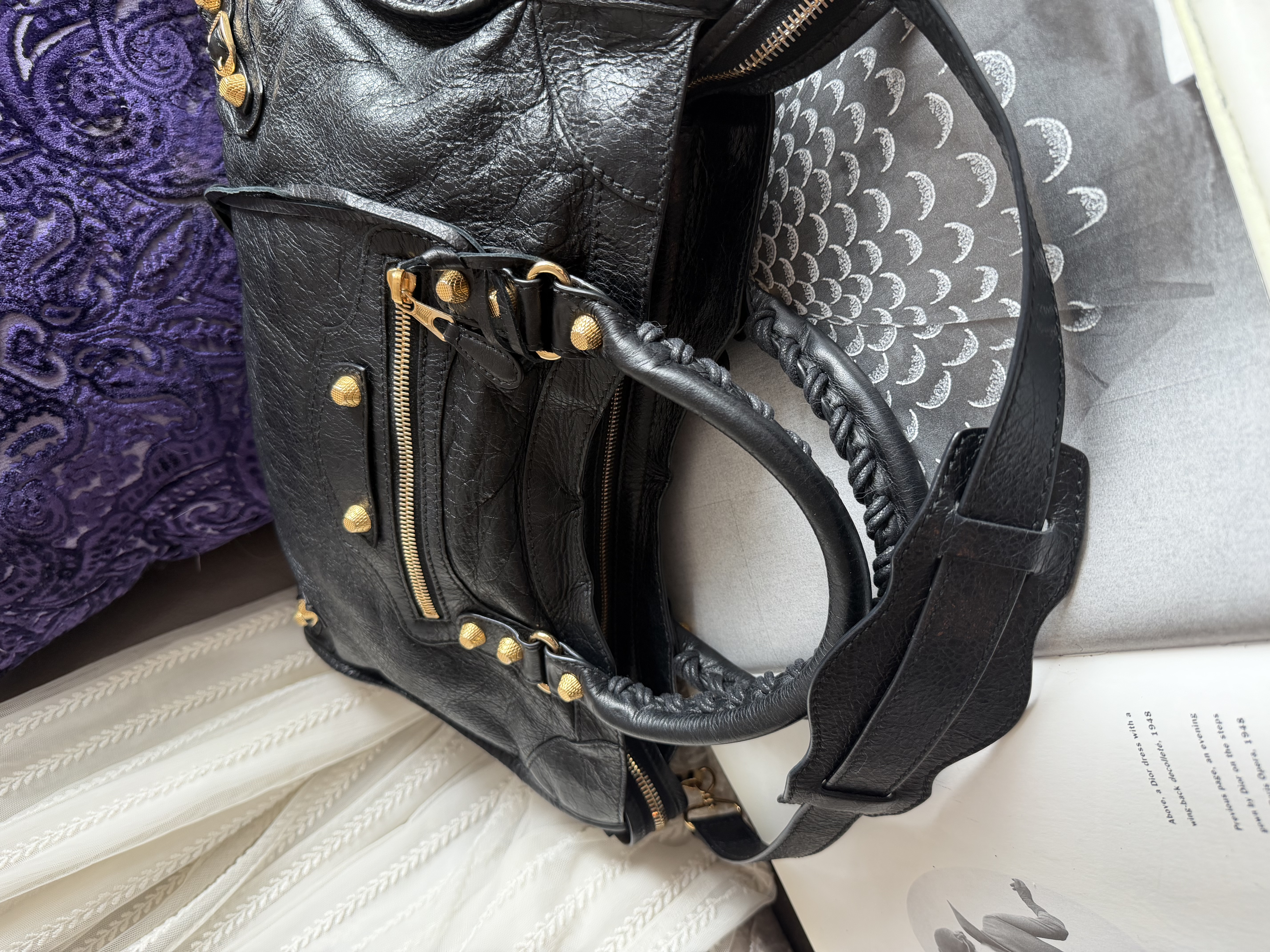 Balenciaga giant 12 gold black classic city 