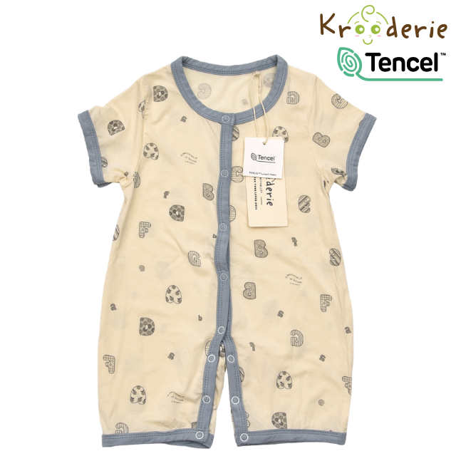Krooderie TENCEL Short Sleeve Short Pant Button Romper