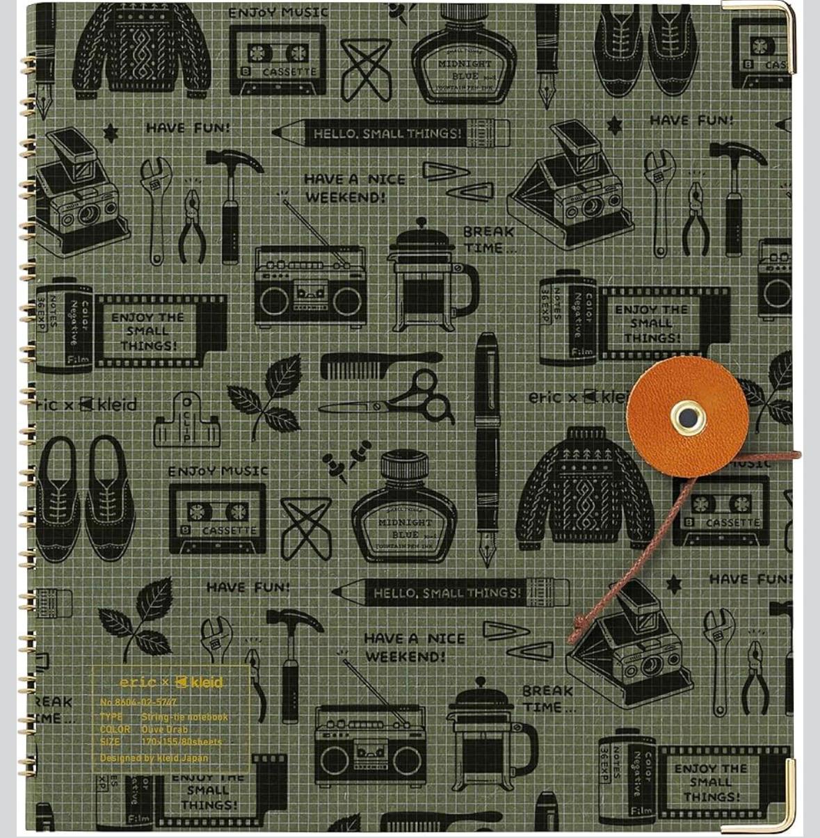 ✨商品代購服務需補運費✨eric x kleid 繫帶筆記本