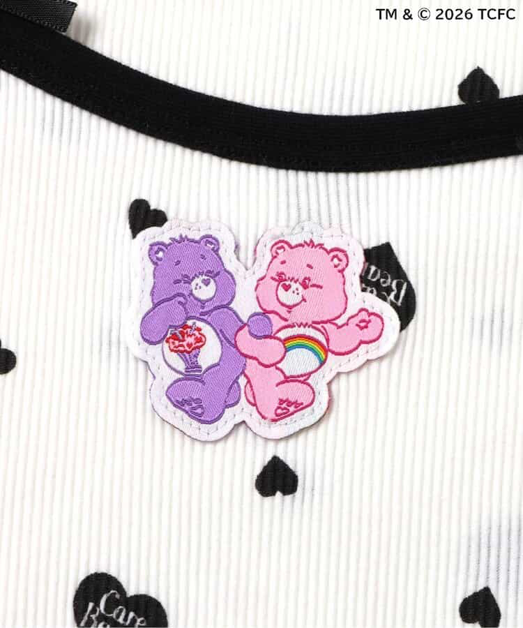 🇯🇵預訂 日本直送🇯🇵Apres les cours x Care Bears系列三色人物貼花吊帶短袖層疊上衣