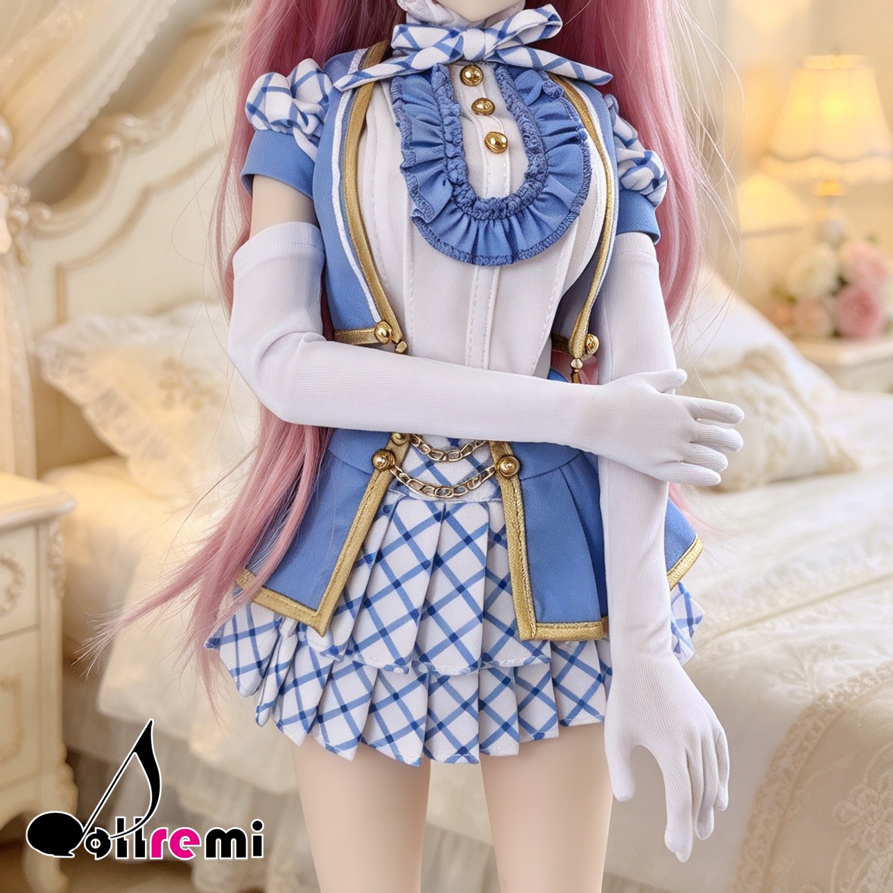 【dollremi】(A0126) 白色及肘手套 White Elbow-length gloves