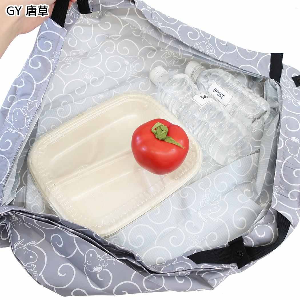 現貨｜Snoopy 日本 Shupatto Compact Bag 可摺 環保袋 M Size (唐草花紋 SPZ-4368)