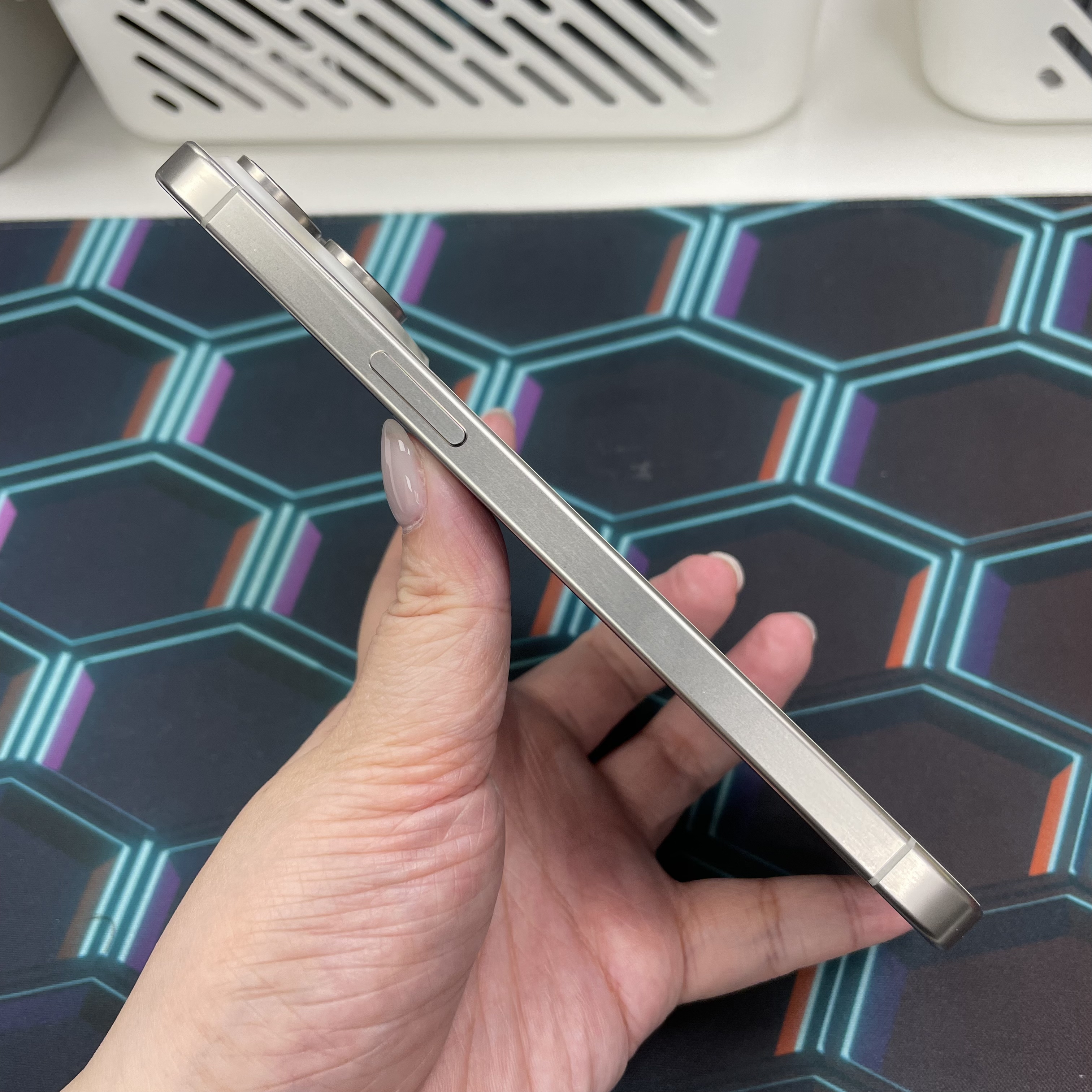 *6514 15 Pro max 完美機 256GB 電85 白色 white
