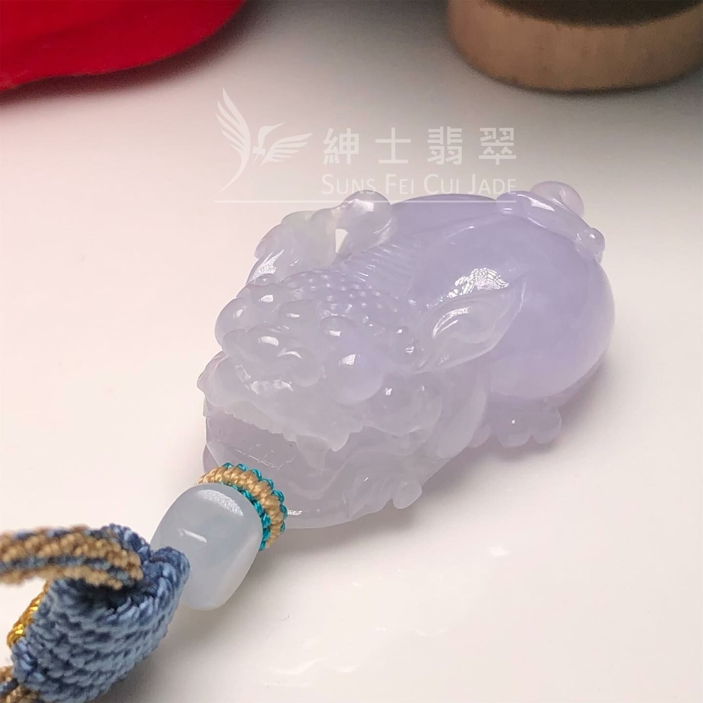 冰紫貔貅掛件