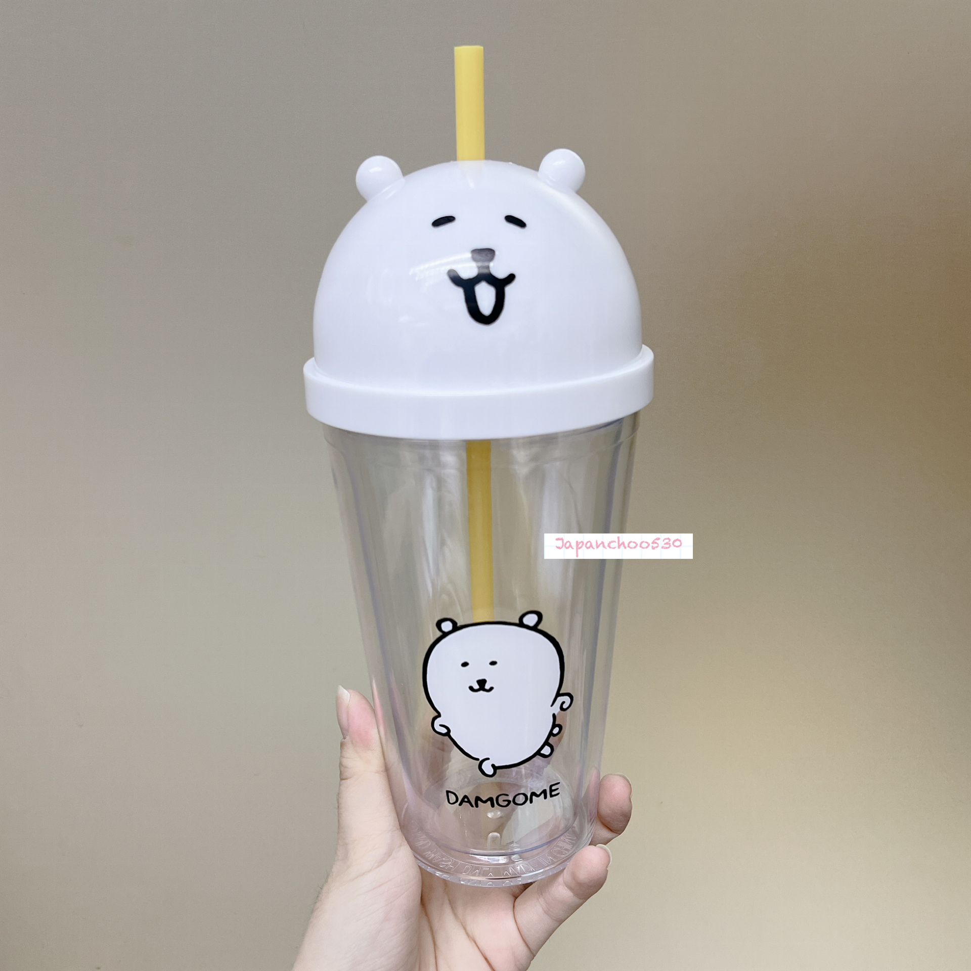 韓國預訂📍Joke Bear得意大頭樣水杯/玻璃杯