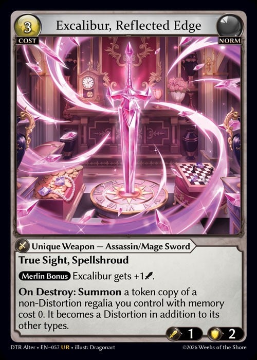 Excalibur, Reflected Edge / DTR-Alter-057 (UR)(Foil)