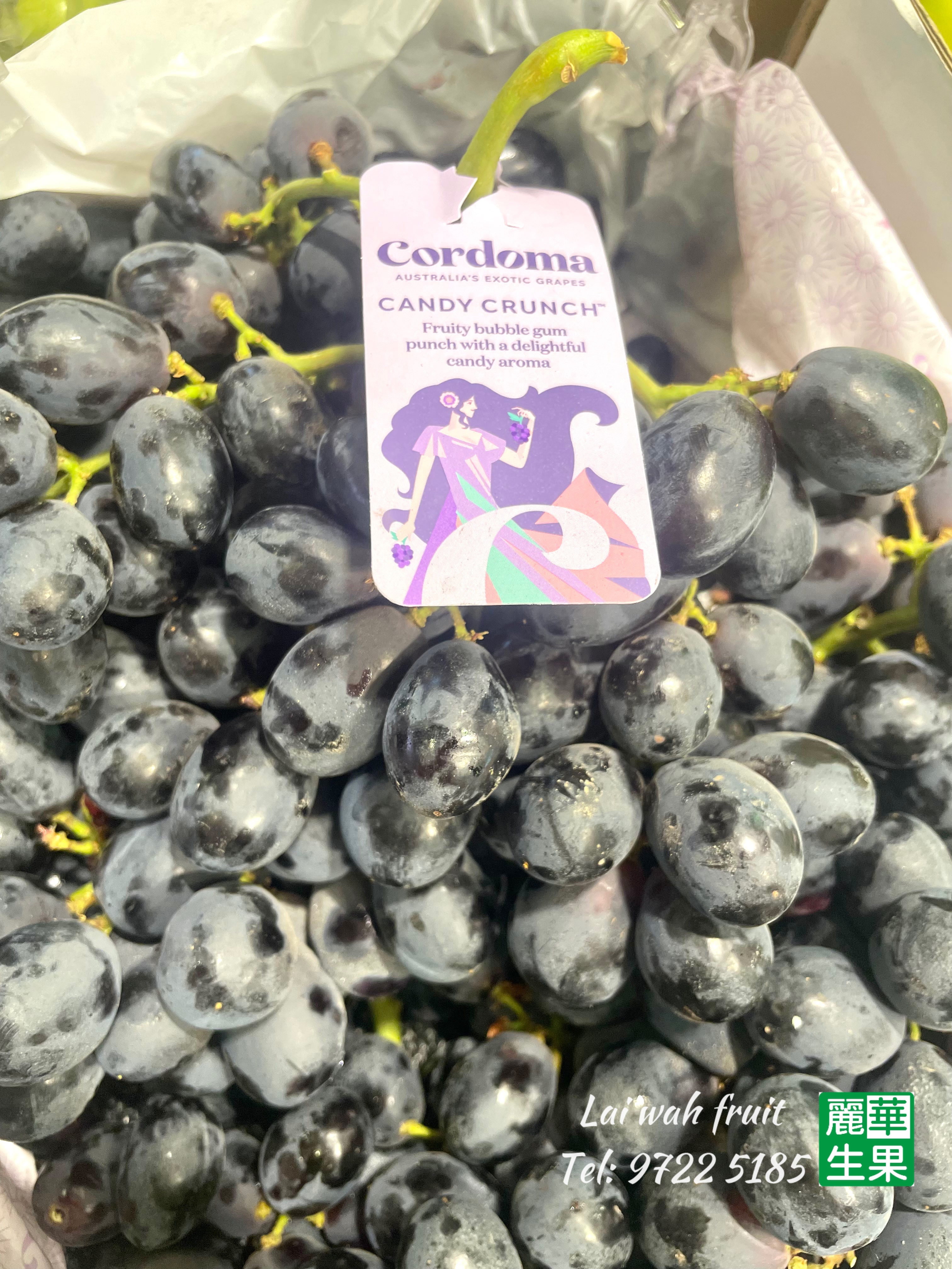 澳洲 【🍭棉花糖爽甜無核黑提子 🍇 】