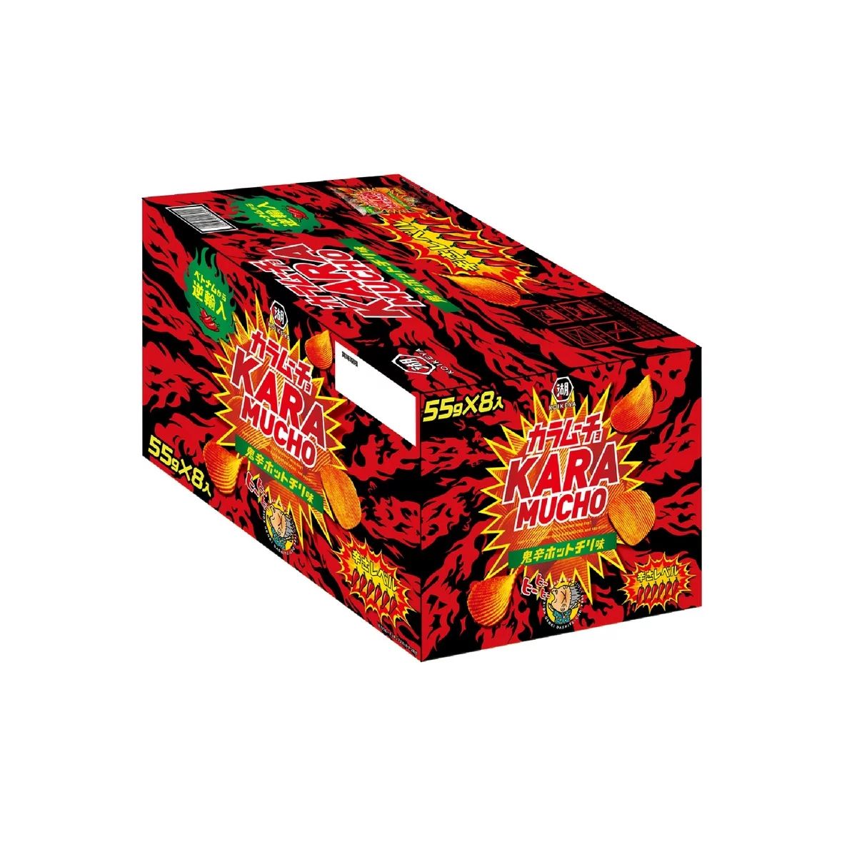 湖池屋激辣魔薯地獄辛辣味薯片(55gx8包) #日本Costco限時代購