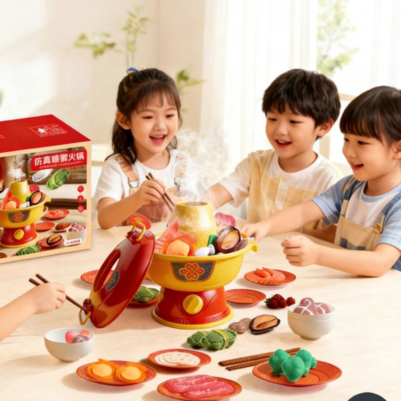 兒童仿真噴霧火鍋玩具