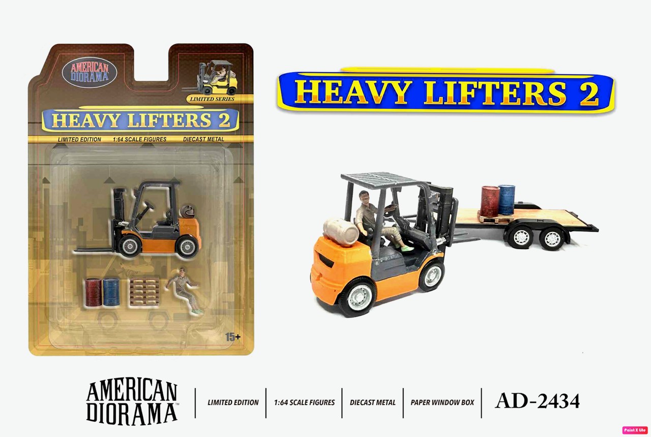 American Diorama 1/64 Figure Set: Heavy Lifters 2 - AD-2434
