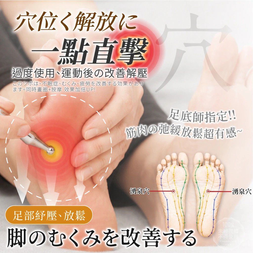 ＜限時預購＞溫美活達人手技 撥筋點穴釋壓雙頭指壓棒 TW260526L04 《29/5截單，預計8月中旬到港》