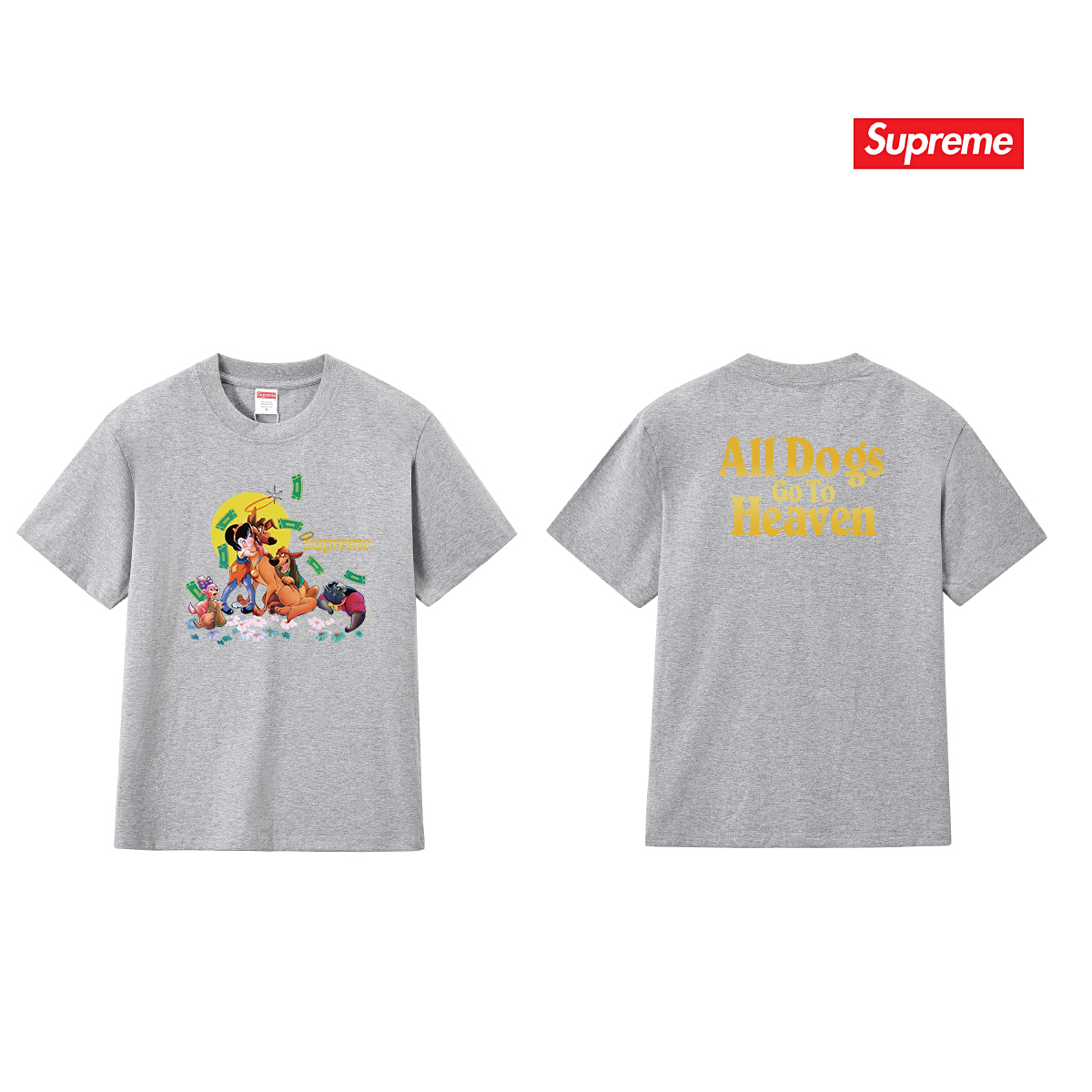Supreme All Dogs Go To Heaven Tee