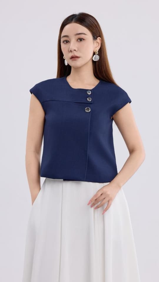 10141323 Celeste Sculpt Boatneck Top