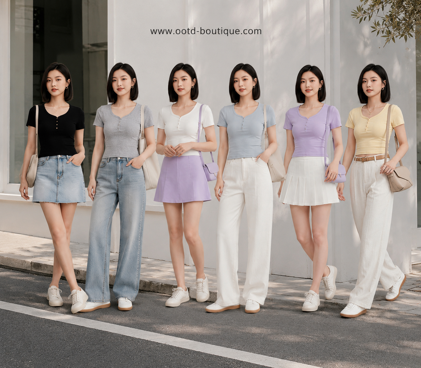 823659 Casual Cotton Top 百搭弹力上衣