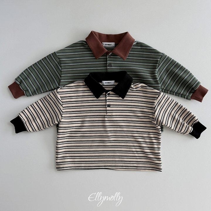 Ellymolly | Click Peach Collared T-shirt